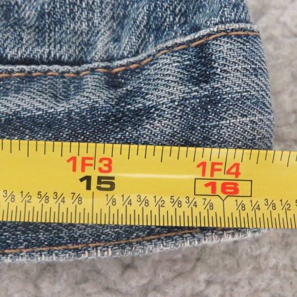 Vintage Gap 1969 Limited Edition Distressed Blue Denim Jean Jacket XS - Picture 14 of 16
